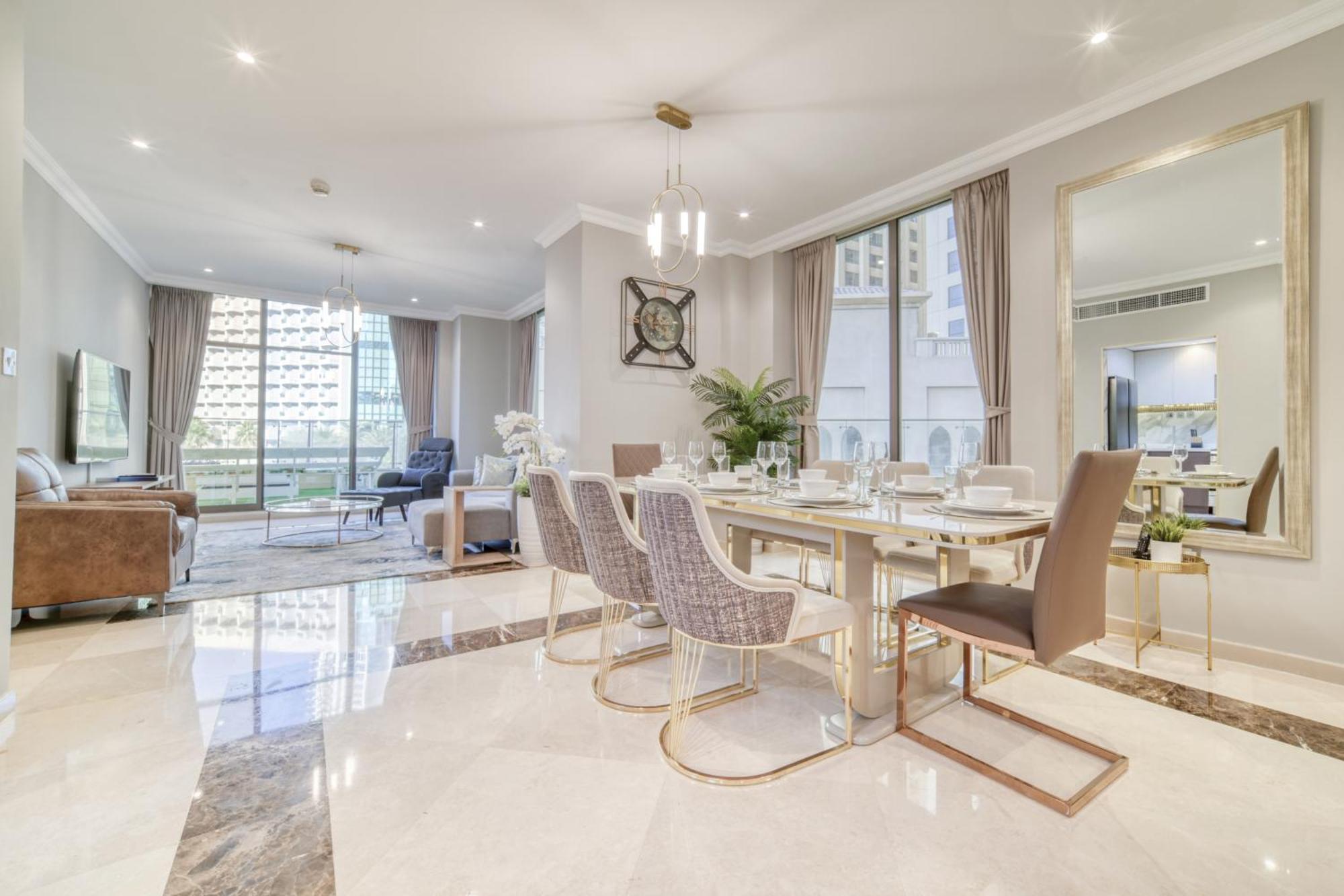 New! Sea View Luxurious 4 Bedroom Duplex Dubái Exterior foto