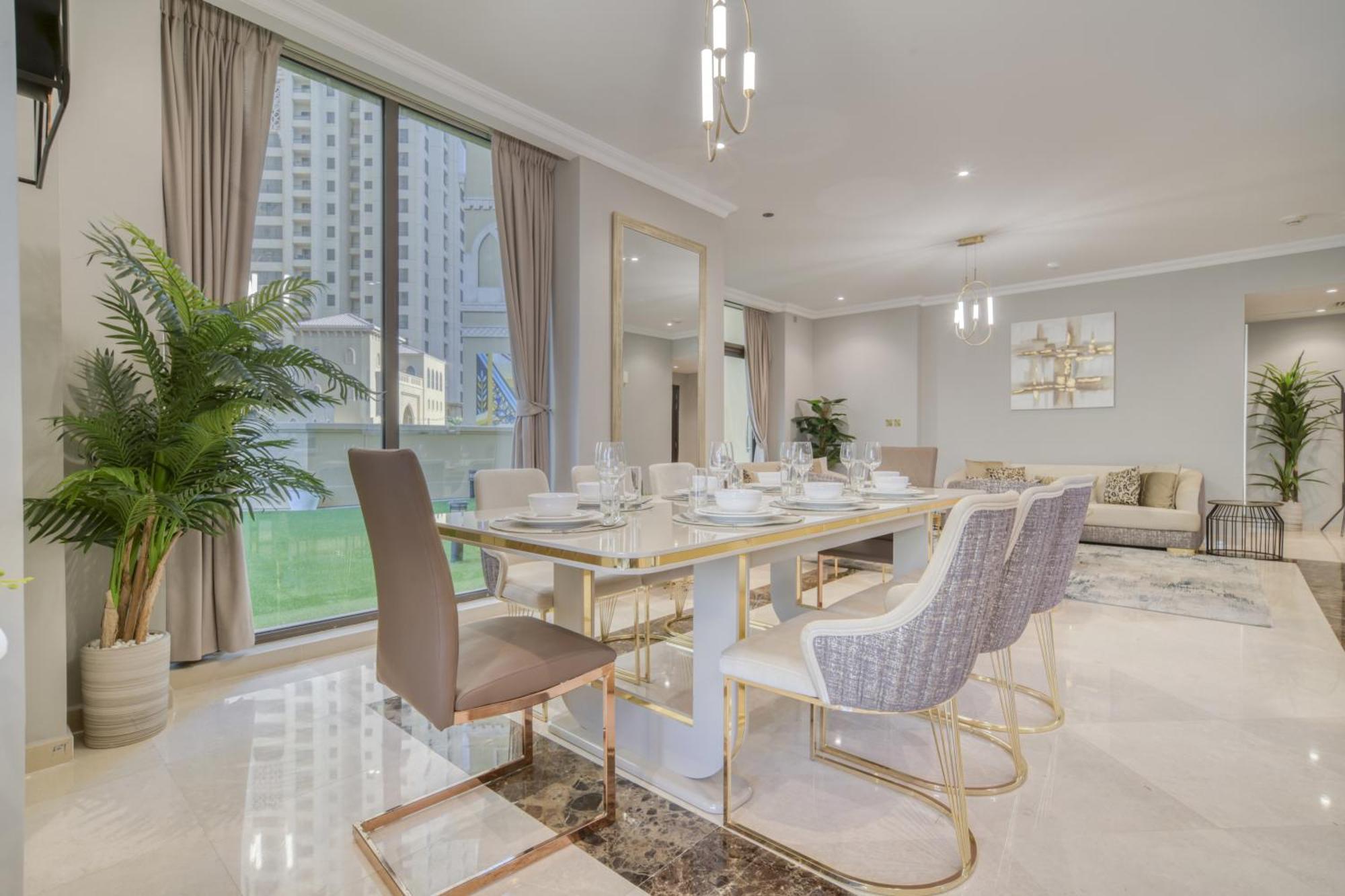 New! Sea View Luxurious 4 Bedroom Duplex Dubái Exterior foto