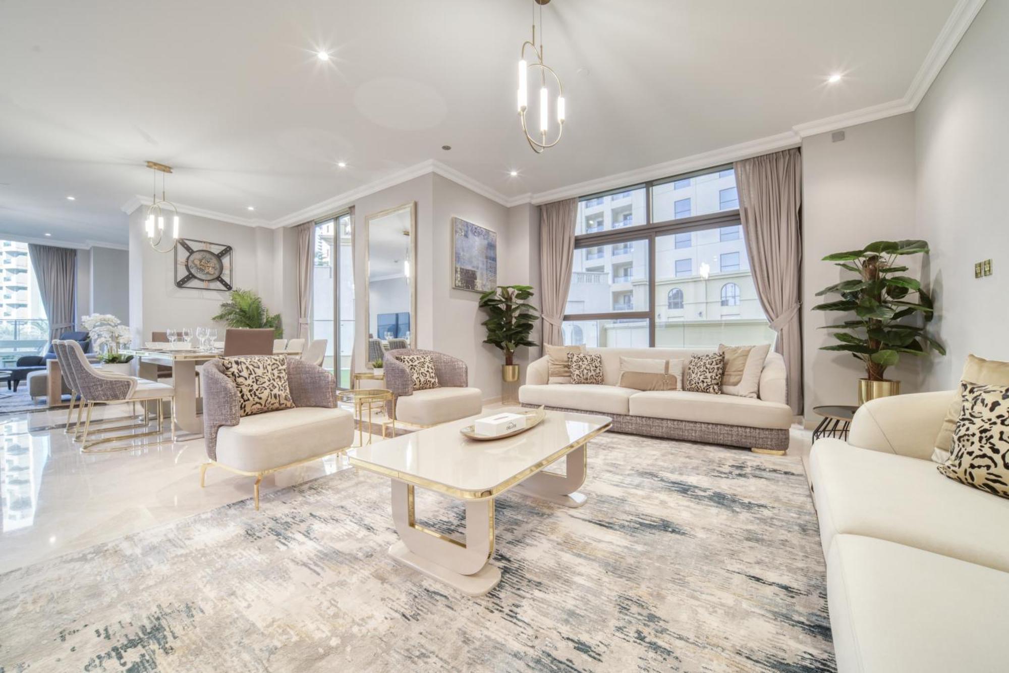 New! Sea View Luxurious 4 Bedroom Duplex Dubái Exterior foto